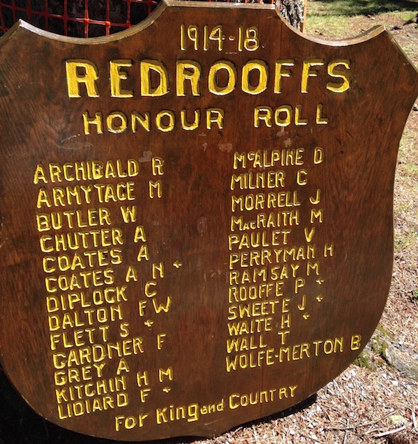 Redrooffs Honour Roll